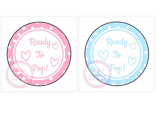 Blue pink polka heart - heart, baby