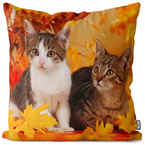 Cats autumn cushion cover - cats,
