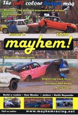 Mayhem issue 2 full colour banger racing magazine very rare