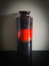 Vintage Fat Lava Scheurich 203-26 Vase, Art Vase West Germany Pottery Rare