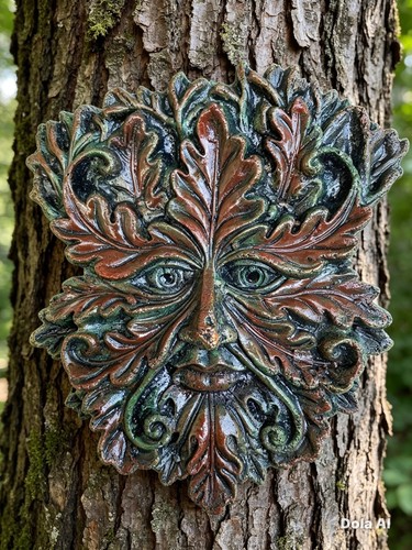 201 green man greenman wall - ~,