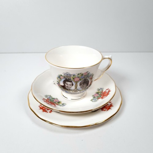 Queen anne trio teacup saucer - trio,