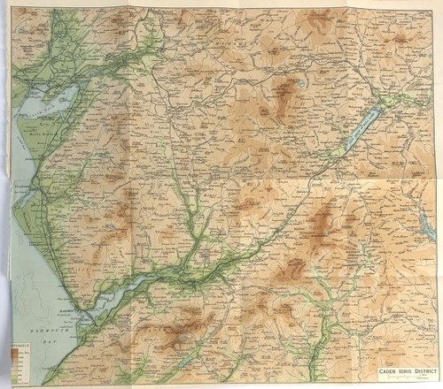Cader idris district map - idris, 1926