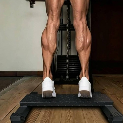 Calf raise block stretching - calf,