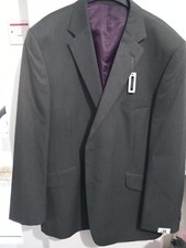 Mens Grey Pinstripe Jacket