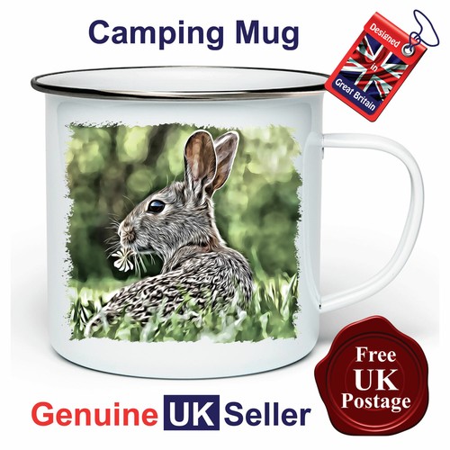 Hare camping mug hiking - hare, mug,