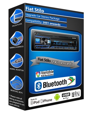 Fiat stilo car radio alpine - car,
