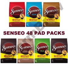 48x DOUWE EGBERTS SENSEO COFFEE PODS PADS PACKS. VALUE PACKS, ALL BLENDS