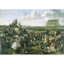 Epsom Downs, 1863 - A Green Medici Print