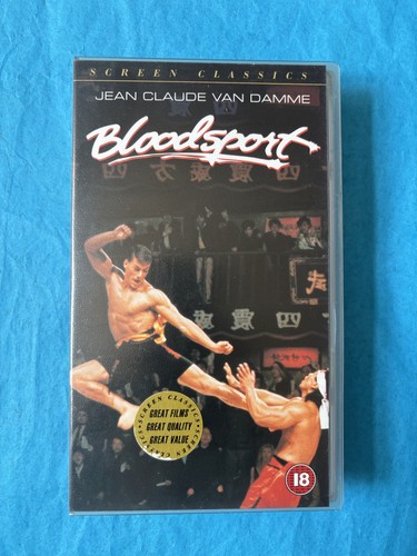 Bloodsport vhs video tape - vhs,