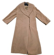 Vintage Windsmoor Wool & Cashmere Beige Long Coat / Jacket Size Uk16