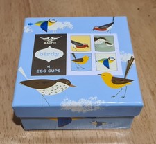 Pretty Magpie Birdy Egg Cups