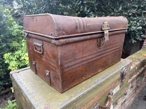 Victorian tin trunk - victorian,