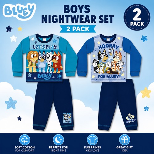 Bluey boys pyjamas pack kids - boys,
