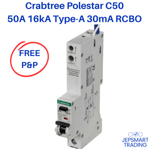 Crabtree polestar c50 50a - polestar,