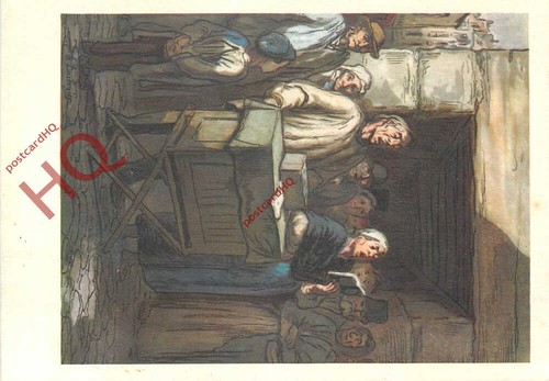 Picture postcard daumier thr - picture, postcard>