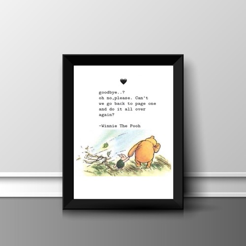 Winnie the pooh print - a4,