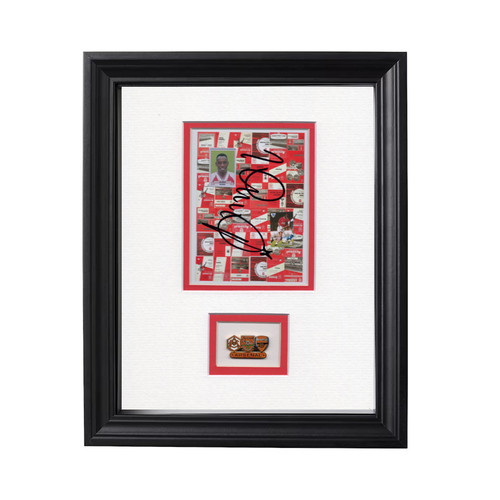 Ian wright hand signed - wright, arsenal