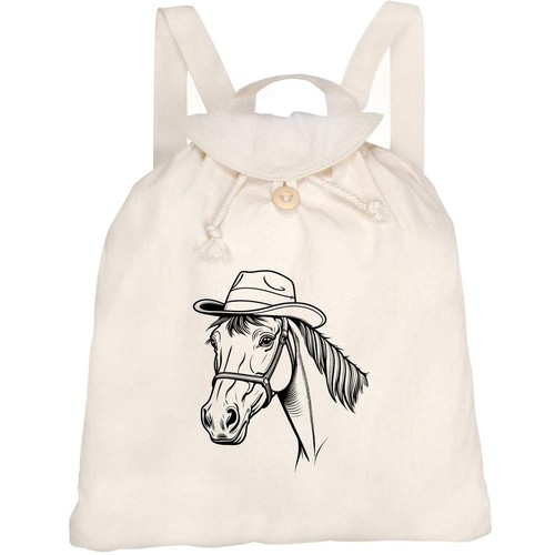 Horse with hat canvas - 'horse, hat'