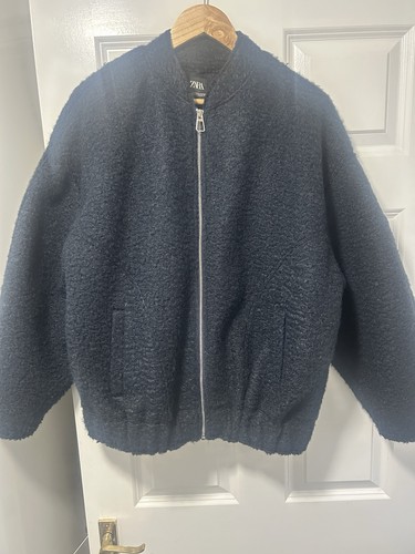 Zara oversized boucle bomber - zara,