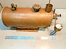 Live Steam copper boiler  Horizontal marine or Stationary