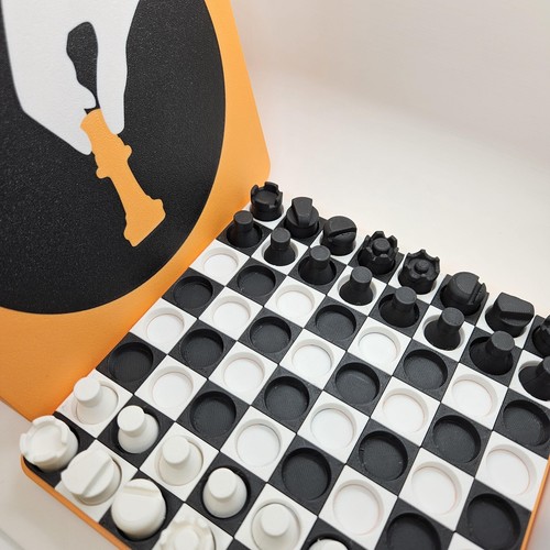 Portable travel chess set - portable,