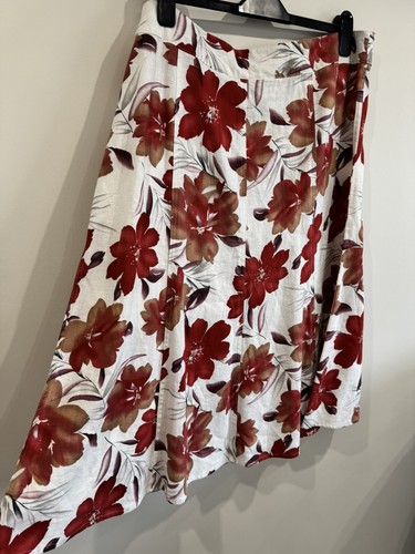 Mia moda white red floral - moda,