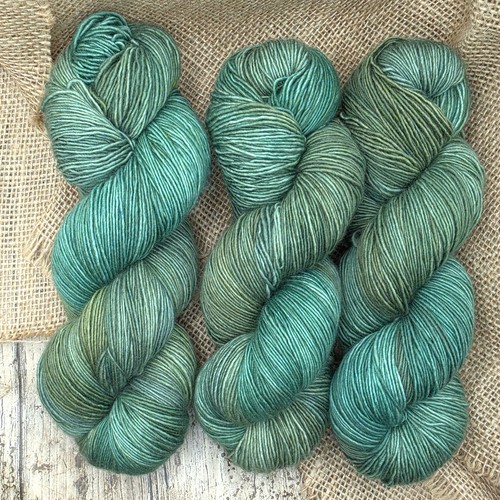 Hand dyed yarn sock - hand,