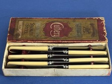 6 BOXED FAUX BONE HANDLED