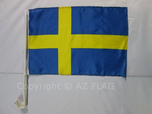 Sweden car flag - car, 18''