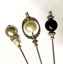 3x Hat Pins, Stick Pins