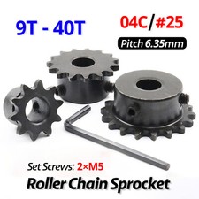 Roller chain sprocket 04c - #25,