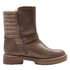 BENCH High Boots Brown Leather Womens UK 6