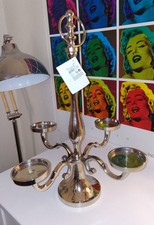 Large Heavy Silvertone Metal