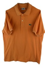Lacoste Mens Orange Collared