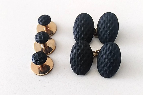 Antique cufflinks tuxedo - antique, &