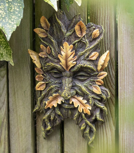 Green man yellow - yellow, oak