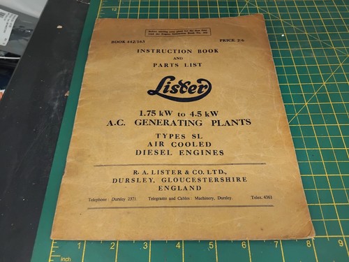 Lister original instruction - original,
