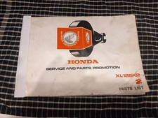 Honda XL125 K2 factory parts
