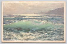 Postcard Roaring Ocean Swells and Crashing Waves No. 452 G Welters