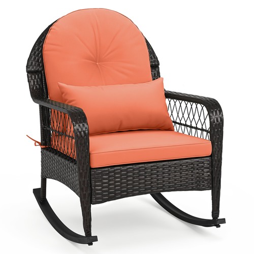 Outdoor wicker rocking chair - outdoor,