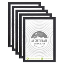 [Set of 5] Black GLASS Flat