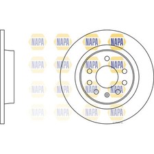 2x Brake Discs Solid For Opel