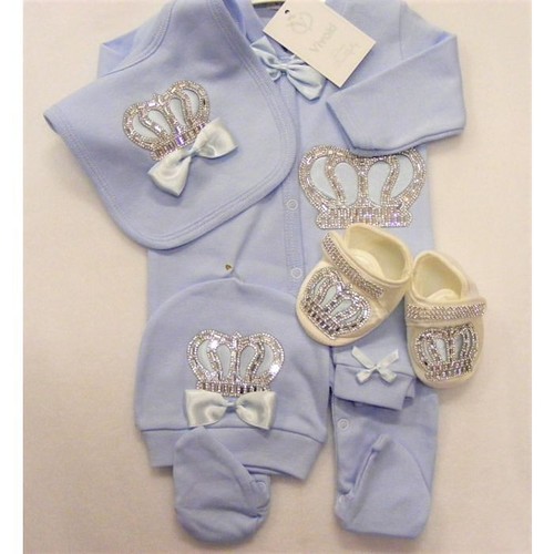 Baby boys blue piece - blue, layette
