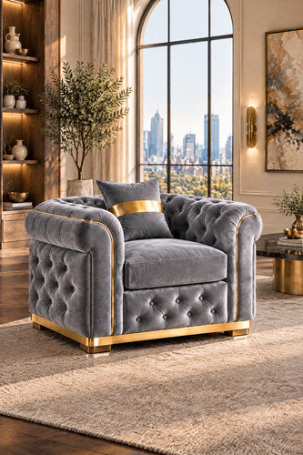 Large seater chesterfield - large,