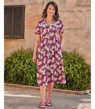 Woolovers brushed floral dress