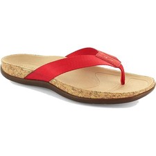 Strive Milos Womens Ladies Red Orthotic Footbed Toe Post Sandals Size 4-8