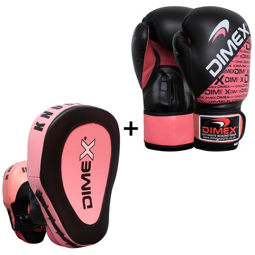 Adult boxing gloves and focus - adult,