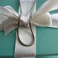 TIFFANY & Co Vintage, heavy, Silver Snake Chain, German 18” in length 