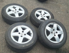 15" INCH PEUGEOT 207 ALLOY WHEEL WITH TYRE 185/65/R15 CH4-23 #M1324